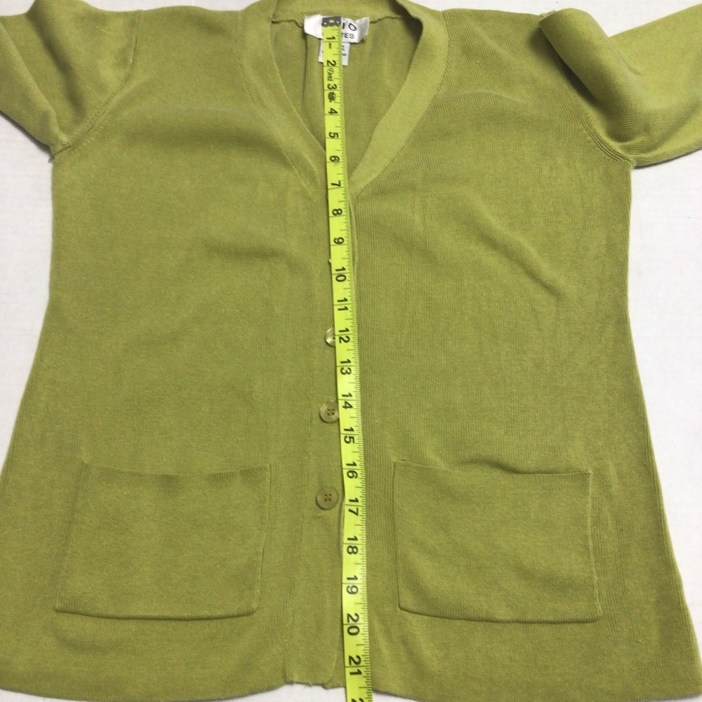 Vintage 90s Clio Silk/Cotton Cardigan - Picture 4 of 7